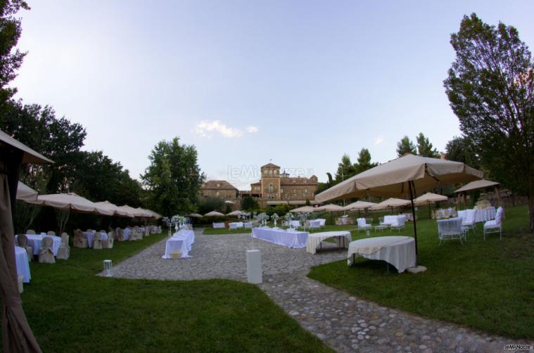 Panoramica con giardino per buffet