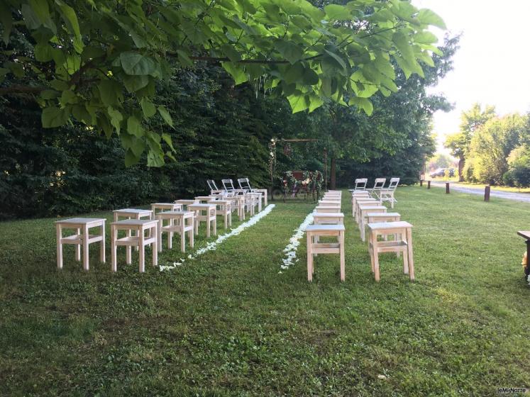 Agriturismo La Rondanina - La  zona per cerimonia civile e il buffet di benvenuto