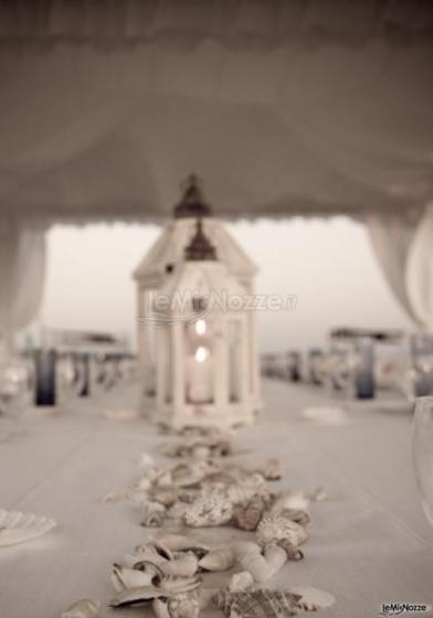 Allestimento del matrimonio tema mare