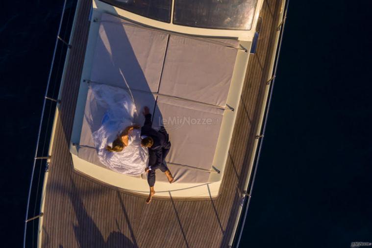 Ristorante Bravo Charlie - La barca vista dal drone