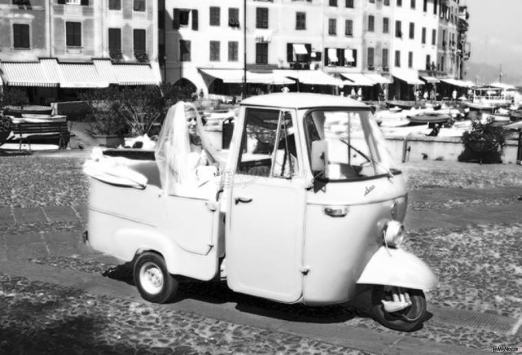 Foto della sposa a Portofino