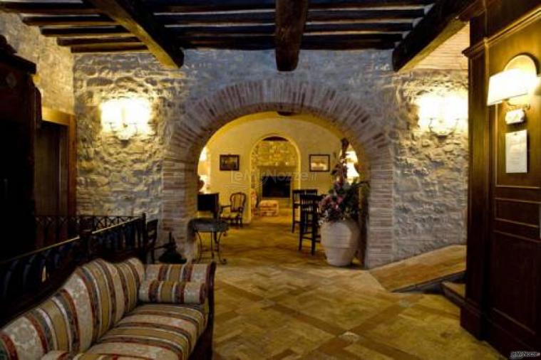 Sala interna del borgo storico per matrimoni Relais Il Canalicchio