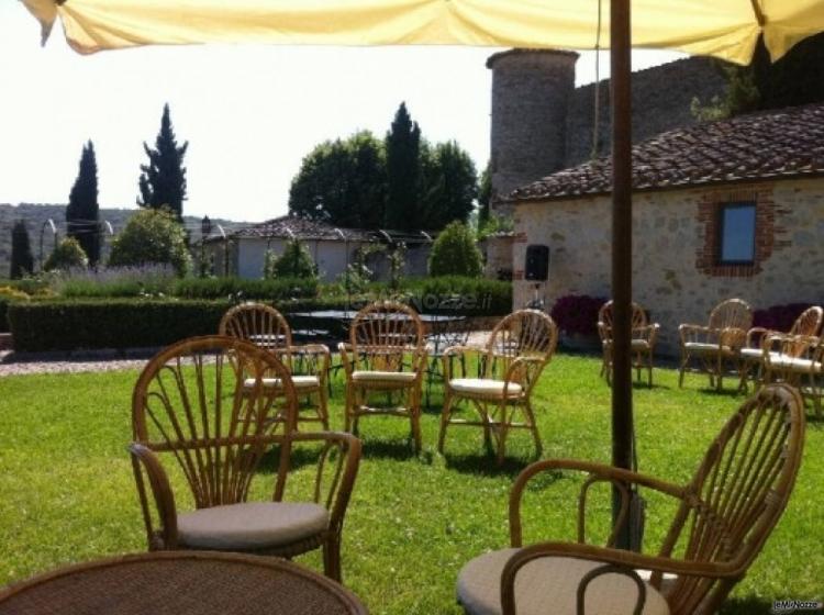 Aperitivo di matrimonio in giardino