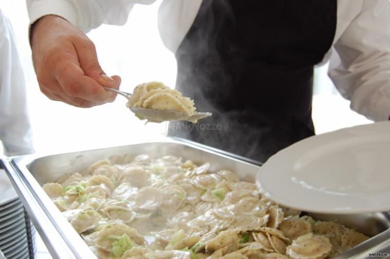 Ravioli per il menu di matrimonio