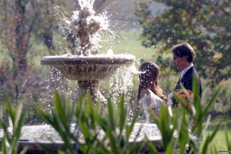 Foto sposi al ricevimento di matrimonio