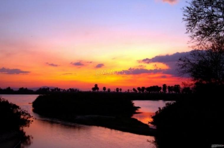 Tramonto nella Riserva del Selous in Tanzania