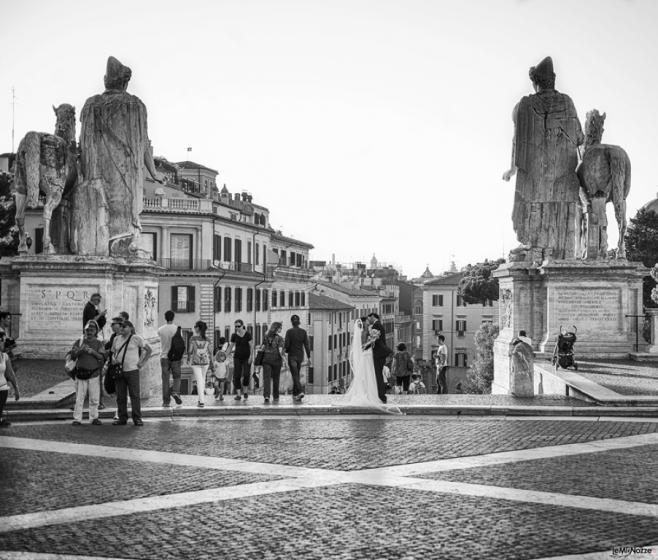 Sposi in Piazza del Campidoglio