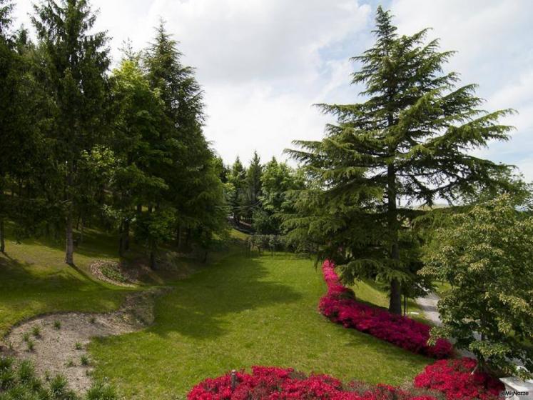 Parco della villa per il matrimonio