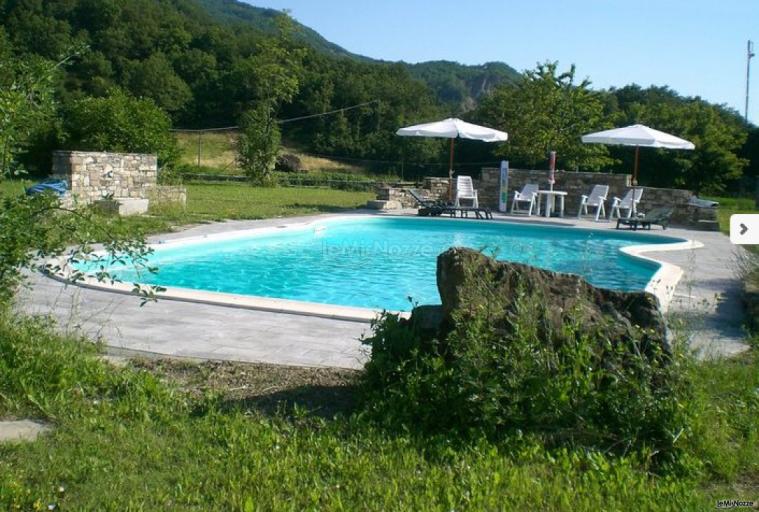 La piscina esterna del palazzo