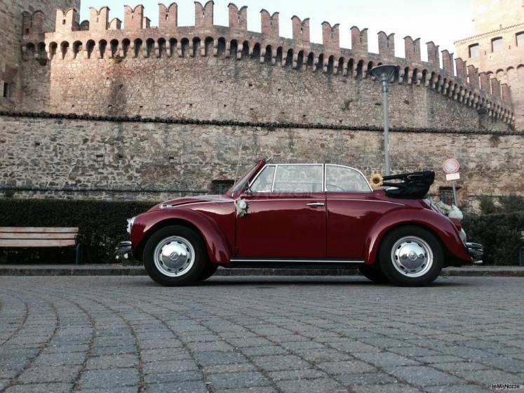 maggiolone rosso cabrio