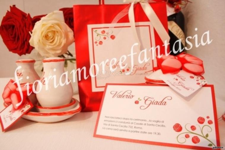 Partecipazioni in rosso per il matrimonio