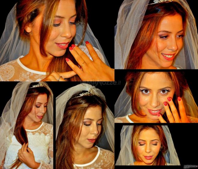 collage trucco sposa