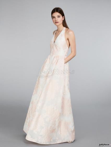 Max Mara Bridal - Abito jacquard color cipria