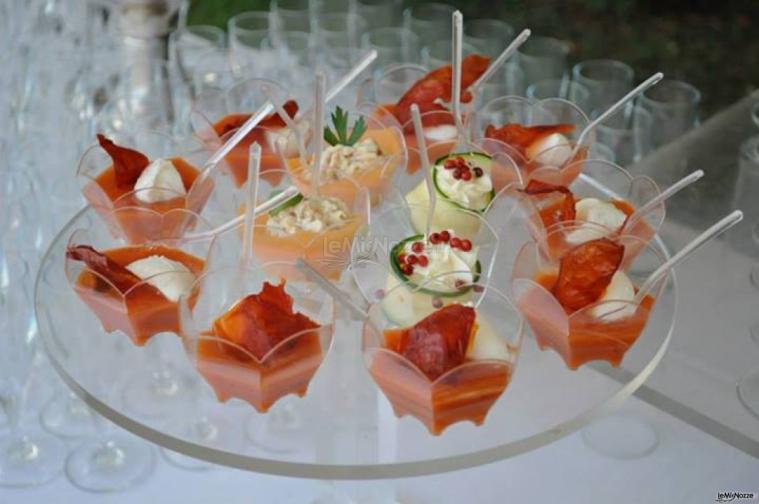 Finger Food per il banchetto di nozze curato da Mencarelli Catering