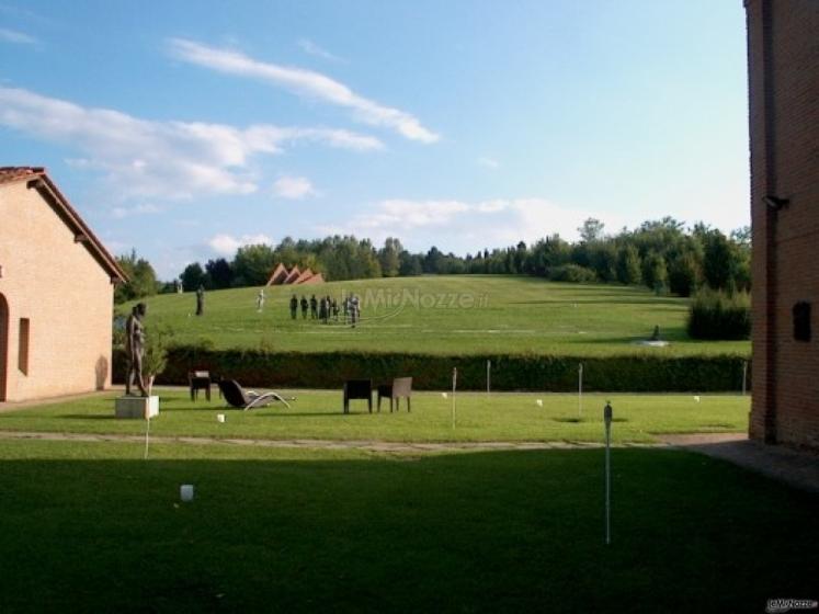 Giardino museo della location di nozze a Zola Predosa (Bologna)