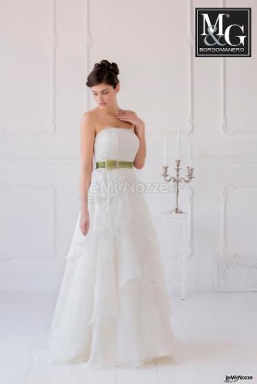 Organza di seta e tulle ricamato - Centrospose M&G