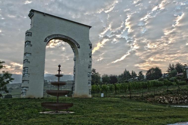 L'alba dalla piscina