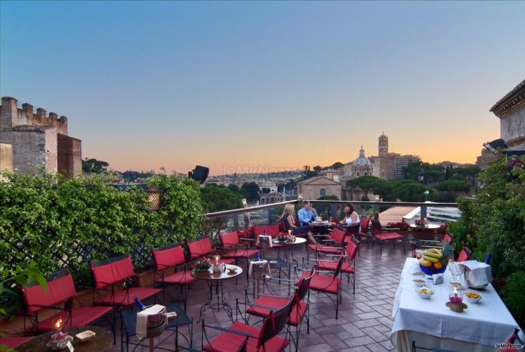 Ricevimento di matrimonio in terrazza