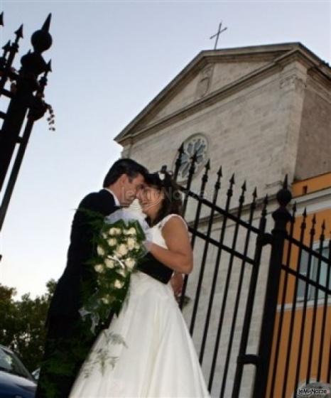 Fotografia degli sposi dopo il matrimonio