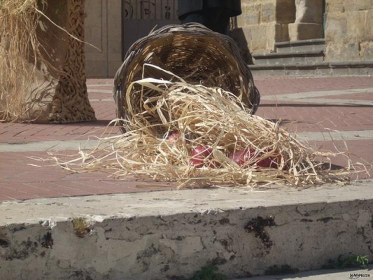 Addobbo floreale country chic per il matrimonio