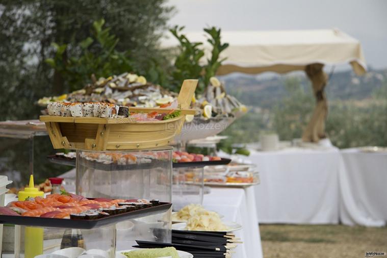 buffet in giardino