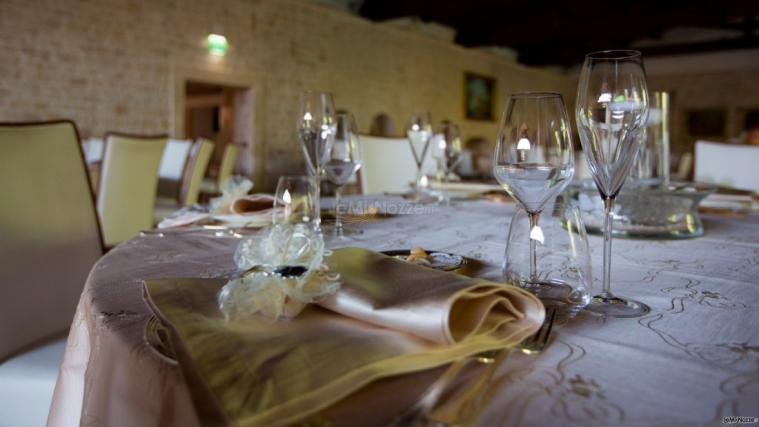 Villa Menelao - Dettaglio della mise en place per il matrimonio