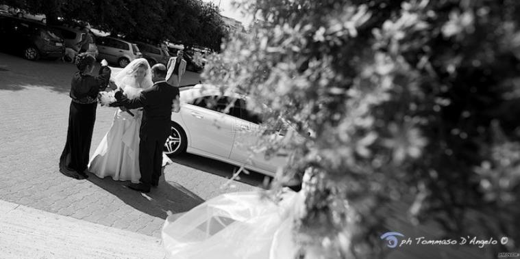 Foto dell'arrivo della sposa in chiesa