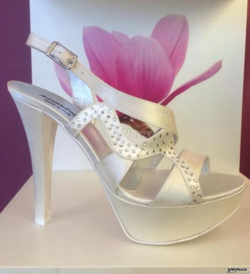 Sandalo con Swarovsky tacco 13 - € 110