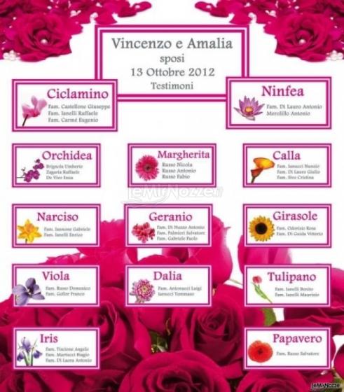 Copisteria Laser - Tableau mariage personalizzato