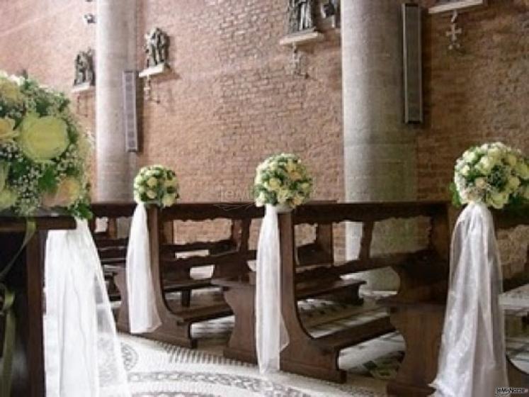 Addobbo floreale romantico per il matrimonio