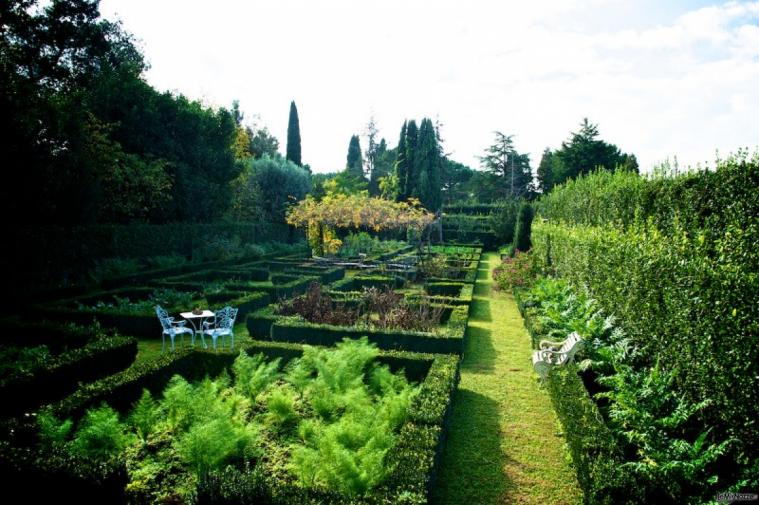 Giardino della villa per il matrimonio a Roma - AZETA Foto