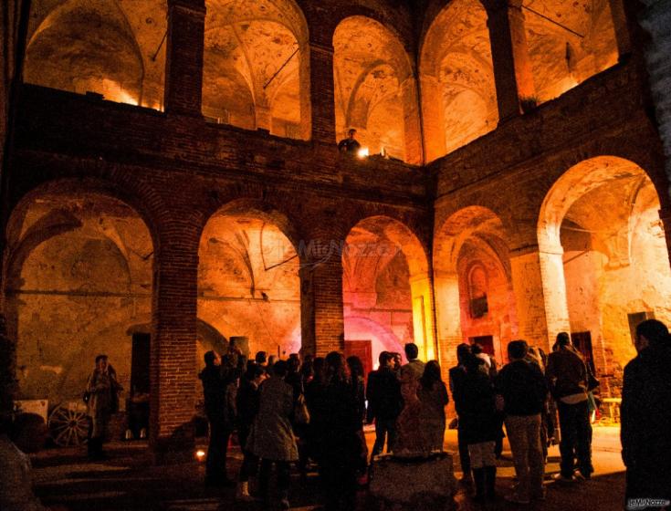 Il chiostro di notte - Abbazia Sette Frati