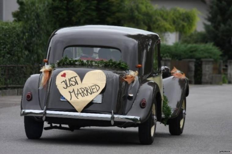 Auto nuziale romantica - Silver & Cherry a Roma