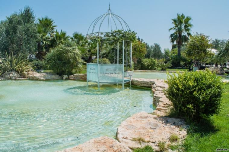 Casale San Nicola - Il gazebo sull'acqua