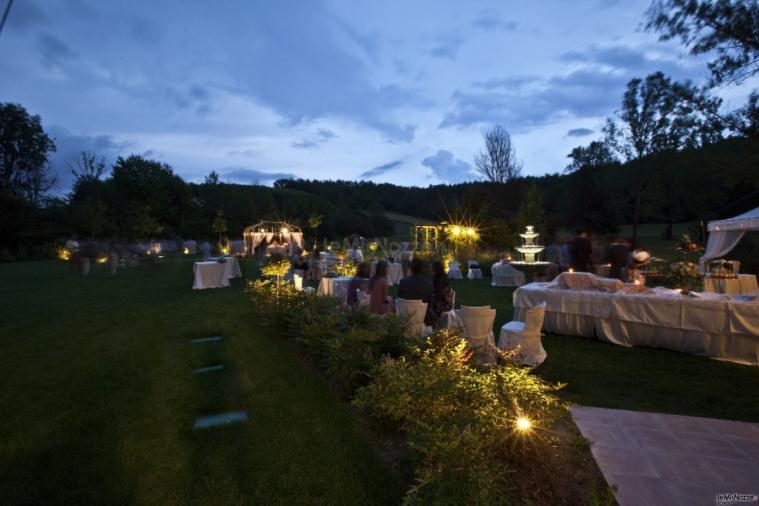 Matrimonio serale in giardino