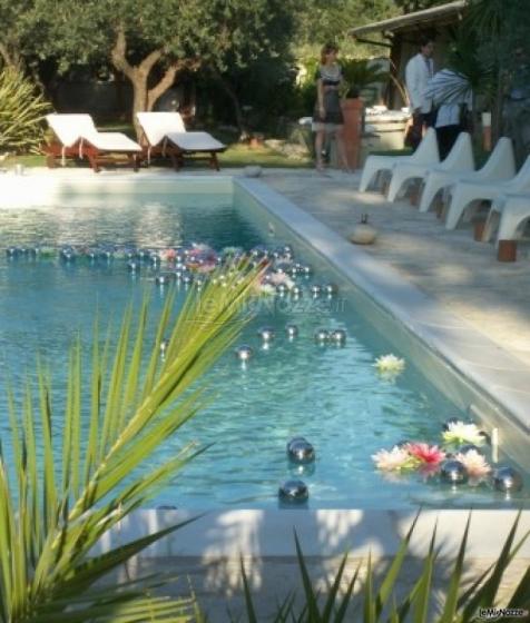 Piscina per la festa di matrimonio