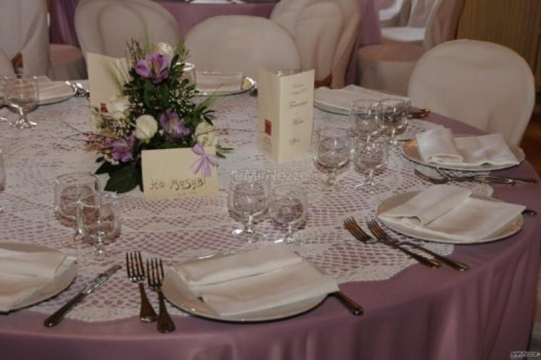 Centrotavola per il buffet di matrimonio