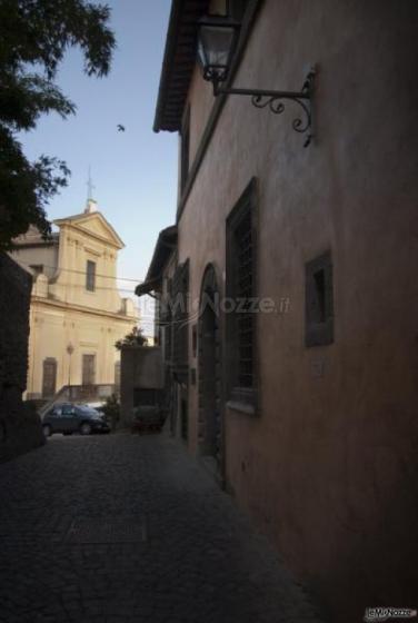 Facciata del Palazzo del Governatore a Bracciano