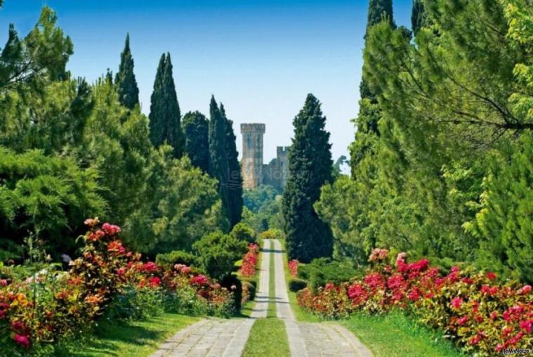 Giardino per il rivemento di matrimonio