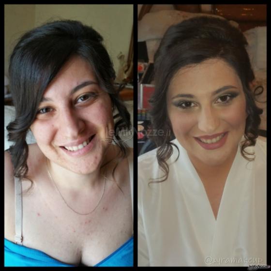 Mary P. xyraMakeup Beauty - Prima e dopo: trucco sposa