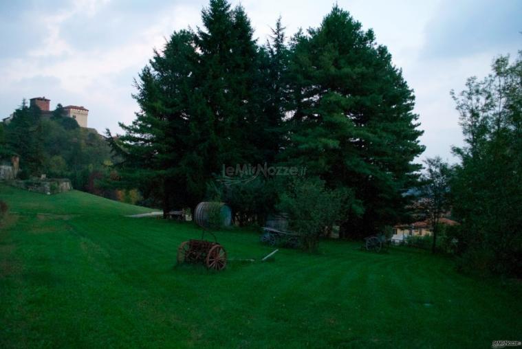 Giardino del casale per il matrimonio