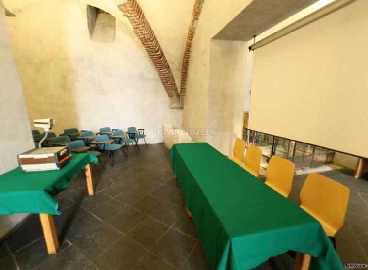 Sala riunioni con proiettore