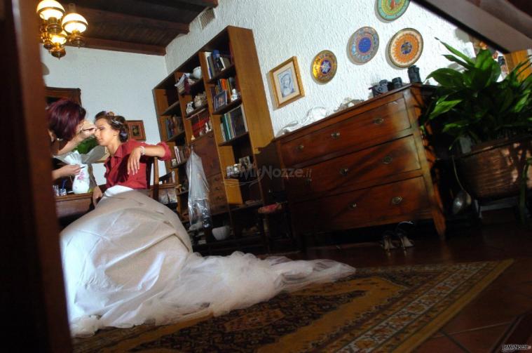 Il trucco della sposa.