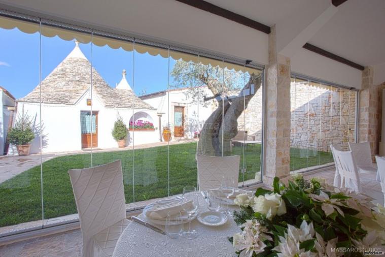 Masseria Bonelli - Allestimento matrimonio in bianco