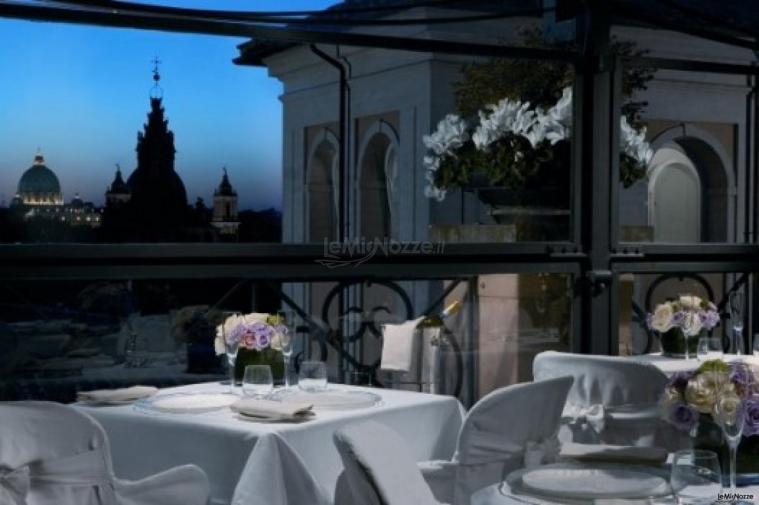 Roof Garden per il matrimonio con vista su San Pietro