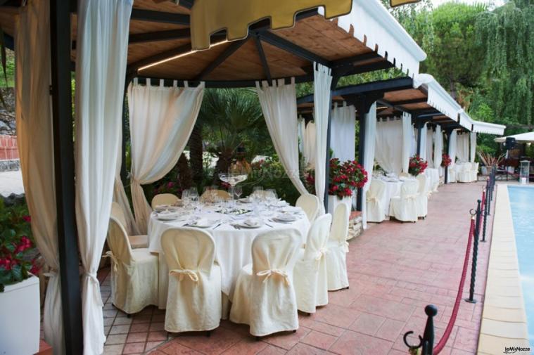 Matrimonio a bordo piscina