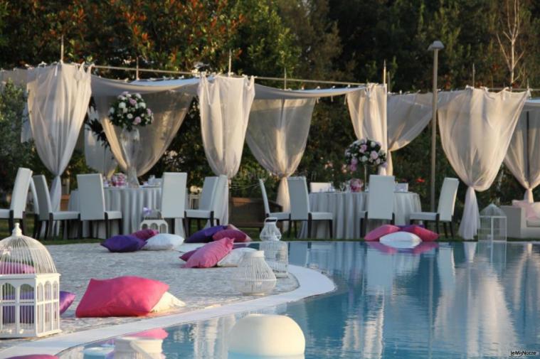 Ricevimento di matrimonio a bordo piscina - Relais Tenuta San Domenico