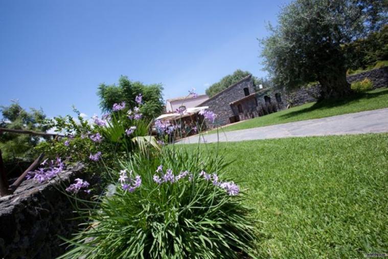 Giardino per ricevimento di matrimonio presso l'agriturismo Il Sole e il Sale