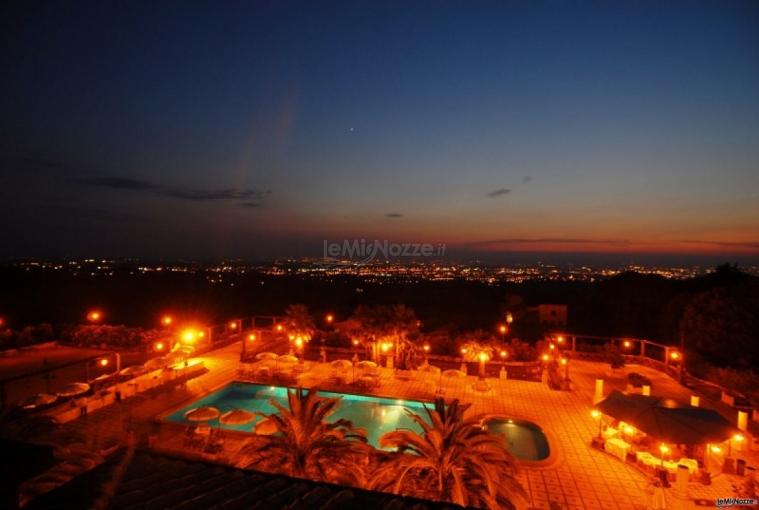 Vista panoramica su Villa Monte D'Oro