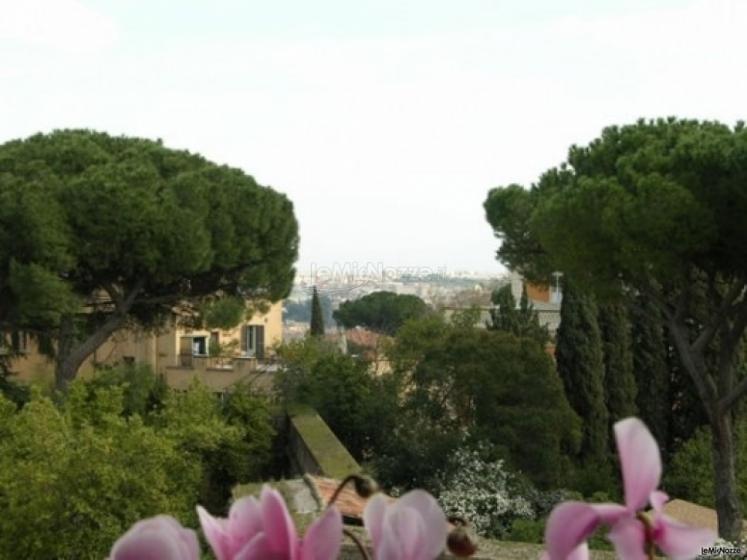 Vista panoramica dalla location di matrimonio